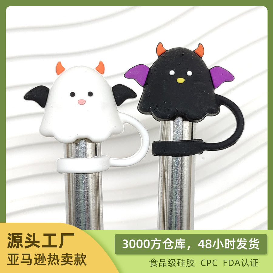 Wholesale 20pcs Dust-proof  10mm food-grade silicone straw cover